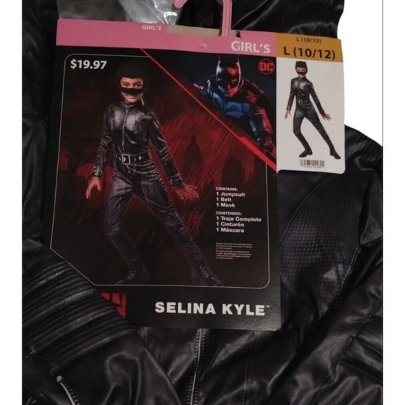 DC The Batman Selina Kyle 3 Piece Girls Costume Size Large 10 12 Rubies Netflix - Picture 1 of 6